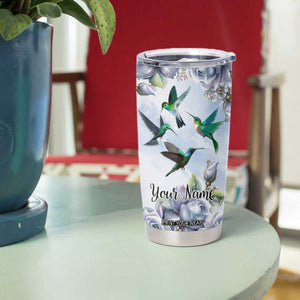 Hummingbird Faith Tumbler Cup Personalized TS04 Print Your Wear