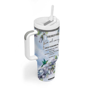 Hummingbird Faith Tumbler With Handle Personalized TS04 Print Your Wear