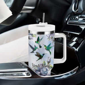 Hummingbird Faith Tumbler With Handle Personalized TS04 Print Your Wear