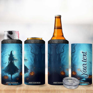 Halloween Witch Into The Woods 4 in 1 Can Cooler Tumbler Personalized TS04 Print Your Wear