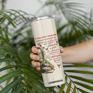 Cardinal Bird Faith Imagine Personalized Skinny Tumbler TS04 Print Your Wear