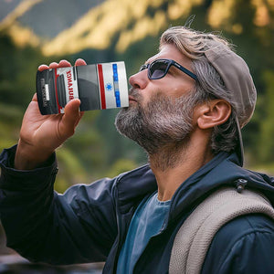 Ambulance Head And Back Personalized 4 in 1 Can Cooler Tumbler TS04 Print Your Wear