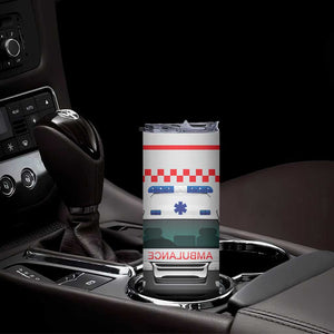 Ambulance Emergency Car Personalized Skinny Tumbler TS04 Print Your Wear