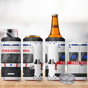 Ambulance Car Personalized 4 in 1 Can Cooler Tumbler TS04 Print Your Wear