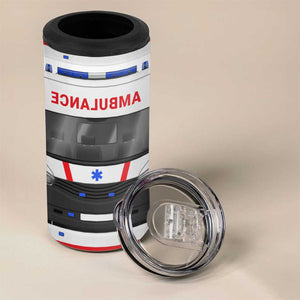 Ambulance Car Personalized 4 in 1 Can Cooler Tumbler TS04 Print Your Wear