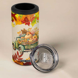 Pumpkin Truck Autumn Personalized 4 in 1 Can Cooler Tumbler TS04 Print Your Wear