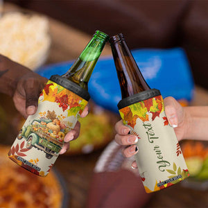 Pumpkin Truck Autumn Personalized 4 in 1 Can Cooler Tumbler TS04 Print Your Wear