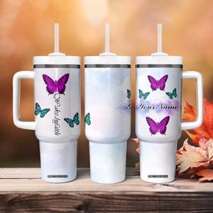 Walk By Faith Butterfly Tumbler With Handle Personalized TS04 Print Your Wear