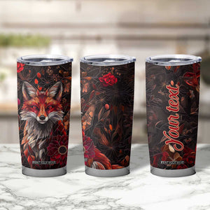 Fox Garnet Crystal Mosaic Tumbler Cup Personalized TS04 Print Your Wear