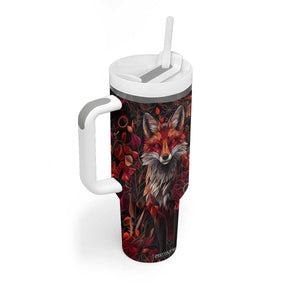Fox Garnet Crystal Mosaic Tumbler With Handle Personalized TS04 Print Your Wear