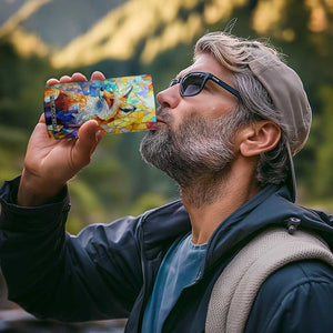 Fox Colorful Crystal Mosaic 4 in 1 Can Cooler Tumbler Personalized TS04 Print Your Wear