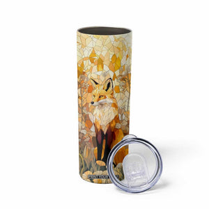 Fox Citrine Crystal Mosaic Skinny Tumbler Personalized TS04 Print Your Wear