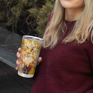 Fox Citrine Crystal Mosaic Tumbler Cup Personalized TS04 Print Your Wear