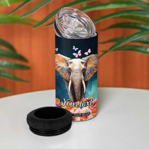 Just A Girl Who Loves Elephants 4 in 1 Can Cooler Tumbler Personalized TS04 Print Your Wear