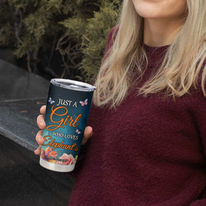 Just A Girl Who Loves Elephants Tumbler Cup Personalized TS04 Print Your Wear