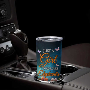 Just A Girl Who Loves Elephants Tumbler Cup Personalized TS04 Print Your Wear