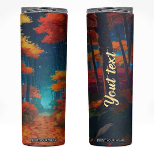 Autumn Road Personalized Skinny Tumbler TS04 Multicolor Print Your Wear