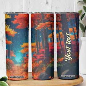 Autumn Road Personalized Skinny Tumbler TS04 Print Your Wear