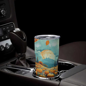 Autumn Pumpkin Field Personalized Tumbler Cup TS04 Print Your Wear