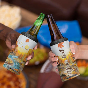 Autumn Leaves Quilling Art Personalized 4 in 1 Can Cooler Tumbler TS04 Print Your Wear