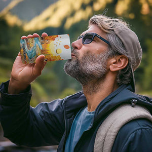 Autumn Leaves Quilling Art Personalized 4 in 1 Can Cooler Tumbler TS04 Print Your Wear