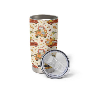 Truck Autumn Pattern Personalized Tumbler Cup TS04 Print Your Wear