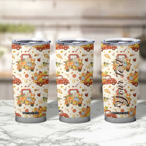 Truck Autumn Pattern Personalized Tumbler Cup TS04 Print Your Wear