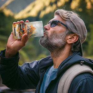 Autumn - Pumkin Truck and Leaves Personalized 4 in 1 Can Cooler Tumbler TS04 Print Your Wear