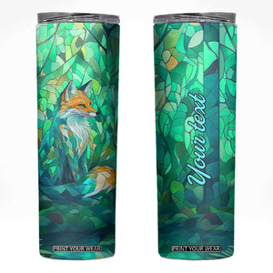 Fox Chrysoprase Crystal Mosaic Skinny Tumbler Personalized TS04 Multicolor Print Your Wear