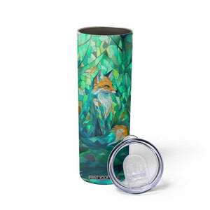 Fox Chrysoprase Crystal Mosaic Skinny Tumbler Personalized TS04 Print Your Wear