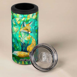 Fox Chrysolite Crystal Mosaic 4 in 1 Can Cooler Tumbler Personalized TS04 Print Your Wear