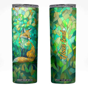 Fox Chrysolite Crystal Mosaic Skinny Tumbler Personalized TS04 Multicolor Print Your Wear