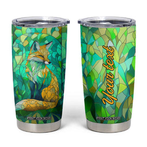 Fox Chrysolite Crystal Mosaic Tumbler Cup Personalized TS04 Multicolor Print Your Wear