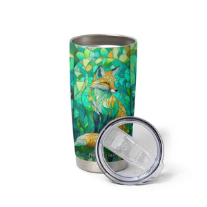 Fox Chrysolite Crystal Mosaic Tumbler Cup Personalized TS04 Print Your Wear