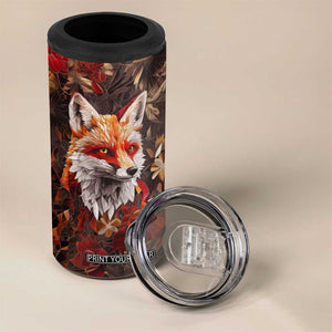 Fox Carnelian Crystal Mosaic 4 in 1 Can Cooler Tumbler Personalized TS04 Print Your Wear