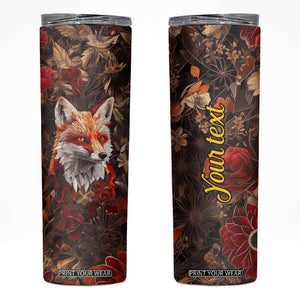 Fox Carnelian Crystal Mosaic Skinny Tumbler Personalized TS04 Multicolor Print Your Wear