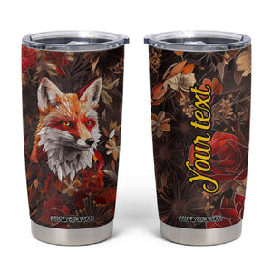 Fox Carnelian Crystal Mosaic Tumbler Cup Personalized TS04 Multicolor Print Your Wear