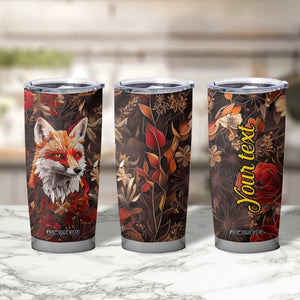 Fox Carnelian Crystal Mosaic Tumbler Cup Personalized TS04 Print Your Wear