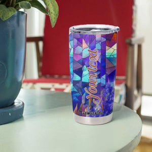 Fox Amethyst Crystal Mosaic Tumbler Cup Personalized TS04 Print Your Wear