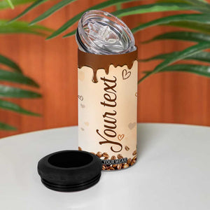 Work Hard In Silence Let Success Make The Noise 4 in 1 Can Cooler Tumbler Personalized TS04 Print Your Wear