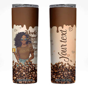 Work Hard In Silence Let Success Make The Noise Skinny Tumbler Personalized TS04 Multicolor Print Your Wear