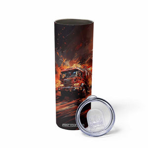 Fire Truck Skinny Tumbler Personalized TS04 Print Your Wear