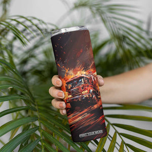 Fire Truck Skinny Tumbler Personalized TS04 Print Your Wear