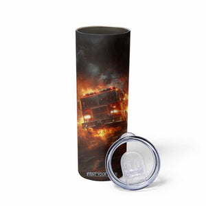 Firefighter Fire Truck Skinny Tumbler Personalized TS04 Print Your Wear