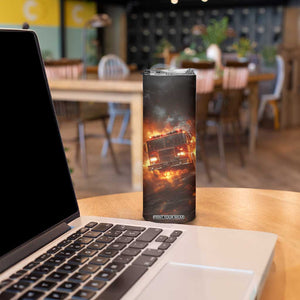 Firefighter Fire Truck Skinny Tumbler Personalized TS04 Print Your Wear