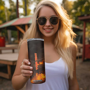 Firefighter Fire Truck Skinny Tumbler Personalized TS04 Print Your Wear