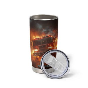 Firefighter Fire Truck Tumbler Cup Personalized TS04 Print Your Wear