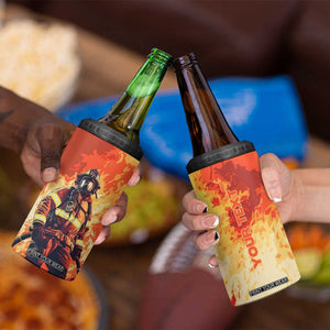 Vintage Firefighter 4 in 1 Can Cooler Tumbler Personalized TS04 Print Your Wear