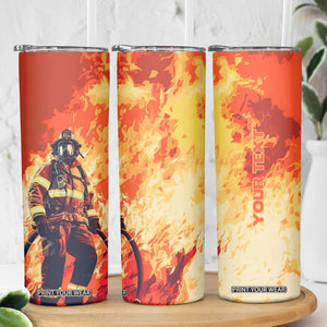 Vintage Firefighter Skinny Tumbler Personalized TS04 Print Your Wear