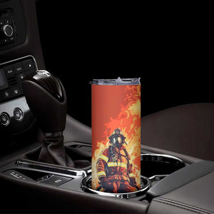 Vintage Firefighter Skinny Tumbler Personalized TS04 Print Your Wear